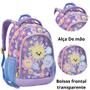 Imagem de Kit Mochila Lancheira e Estojo Creche Frente Transparente