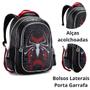 Imagem de Kit Mochila Lancheira e Estojo Escolar Infantil Spider