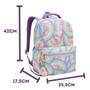 Imagem de Kit Mochila Lancheira Estojo Escolar Juvenil Fem. Multicolor