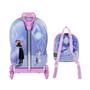 Imagem de Kit Mochila+Lancheira Frozen Elsa Anna Olaf 3D Maxtoy Rodinhas