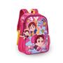 Imagem de Kit Mochila Maria Clara e JP Estojo Glitter Rosa Escolar Infantil 