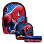 Imagem de Kit Mochila Masculina Escolar Juvenil Costa Spider Man Aulas