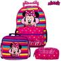 Imagem de Kit Mochila Menina de Rodinhas Minnie Completa Rosa Toys 2U