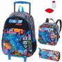 Imagem de Kit Mochila Mochilete Escolar Hero Infantil Rodinhas Tam G