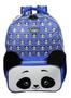 Imagem de Kit Mochila Panda Infantil Feminina Costas Estojo M42046 Azul