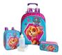 Imagem de Kit Mochila Patrulha Canina Skye Rodinhas Tam G Glitter F5