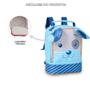 Imagem de Kit Mochila Pets Infantil Feminina Carrinho Animais