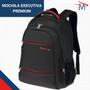 Imagem de Kit Mochila Premium Executiva Ergonômica Preto C/ Nécessaire