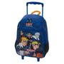 Imagem de Kit Mochila Rodas Estojo Lancheira Escolar Original Naruto