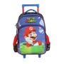 Imagem de Kit Mochila Rodas Lancheira Estojo Box Super Mario Infantil'