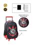 Imagem de Kit Mochila Rodas+Lancheira+Estojo D+Bolsa Saco Corinthians