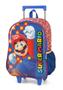 Imagem de Kit Mochila Rodas Super Mario Bros Escolar Lancheira Estojo