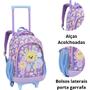 Imagem de Kit Mochila Rodinha e Estojo Infantil Bolso Transparente