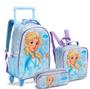 Imagem de Kit Mochila Rodinha Estojo Lancheira Infantil Feminina Princesa do Gelo - SEANITE 40466