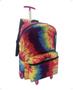 Imagem de Kit Mochila Rodinha Feminina Tie Dye + Lancheira e Estojo