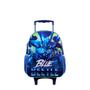 Imagem de Kit Mochila Rodinha G Lanch Estojo Blue Beetle Besouro Azul