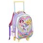 Imagem de Kit Mochila Rodinha Infantil Escolar Lancheira Estojo Unicornio Power Fofinho Denlex