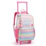 Imagem de Kit Mochila Rodinha Infantil Escolar Menina Girl Power Com Chaveiro