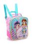 Imagem de Kit Mochila Rodinha Infantil Feminina Little Girls Acqua