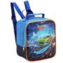 Imagem de Kit Mochila Rodinha Infantil Menino Carros Super Racing Team