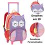Imagem de Kit Mochila Rodinha Lancheira e Estojo Creche Infantil ZOOP