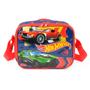 Imagem de Kit Mochila Rodinha Lancheira E Estojo Hot Wheels Vermelha