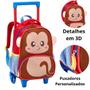 Imagem de Kit Mochila Rodinha Lancheira Estojo Creche Infantil ZOOP