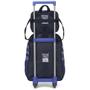 Imagem de Kit Mochila Rodinha Lancheira Infantil Escolar Batmovel Batman Wheels Azul Luxcel