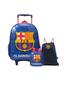 Imagem de Kit Mochila Rodinha + Lancheira + Saco Barcelona Oficial