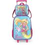 Imagem de Kit Mochila Rodinha Lancheira Térmica Infantil Menina Feminina Barbie Sereia Verde Luxcel