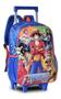 Imagem de Kit Mochila Rodinha One Piece Lancheira Azul Estojo Luffy