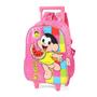 Imagem de Kit Mochila Rodinhas e Lancheira Luxcel Turma da Mônica Rosa