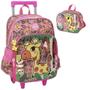 Imagem de Kit Mochila Rodinhas e Lancheira Luxcel Up4You Girafa Pink