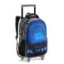 Imagem de Kit Mochila Rodinhas Escolar Infantil Menino Game Pro Player