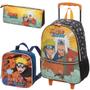 Imagem de Kit Mochila Rodinhas Escolar Naruto Lancheira Estojo Shippuden Jiraya Pacific
