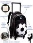 Imagem de Kit Mochila Rodinhas Infantil Masculina Escolar Bola Futebol