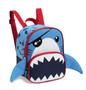 Imagem de Kit Mochila Rodinhas Infantil Masculino 1356 Shark Tubarão