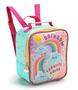 Imagem de Kit Mochila Rodinhas Infantil Menina 15326 Estampa Fofas - Seanite