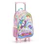 Imagem de Kit Mochila Rodinhas Infantil Menina Unicórnio Cutie Escolar