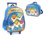 Imagem de Kit Mochila Rodinhas + Lancheira Escolar Baby Shark Family