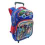 Imagem de Kit Mochila Rodinhas Lancheira Escolar Capitão América