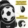 Imagem de Kit Mochila Rodinhas Lancheira Estojo Infantil Bola de Futebol Escolar