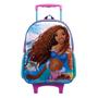 Imagem de Kit Mochila Rodinhas Lancheira Estojo Pequena Sereia Disney
