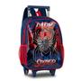 Imagem de Kit Mochila Spider Aranha Escolar Infantil Masculino Rodinha