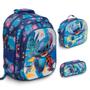 Imagem de Kit Mochila Stitch Infantil Com Lancheira Térmica Cor Azul