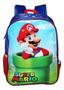 Imagem de Kit Mochila Super Mario Bros Meninos Costas