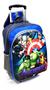 Imagem de Kit Mochila Vingadores Avengers Armored Rodinhas G