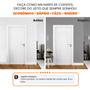 Imagem de Kit Moldura Boiserie EVA Autocolante 60x140cm e 40x120cm 3,8cm Branco