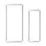 Imagem de Kit Moldura Boiserie EVA Autocolante 60x140cm e 40x120cm 3,8cm Branco