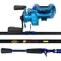 Imagem de Kit Montana Bait Azul Direita Vara Carretilha Carbono 1,80mt